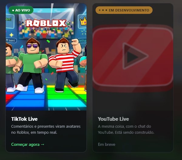 Seleção de modos no launcher